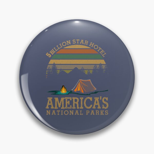 Artikelvorschau, 5-Milliarden-Sterne-Hotel Americas National Parks Camping Retro Premium entworfen und verkauft von KrinHippi.