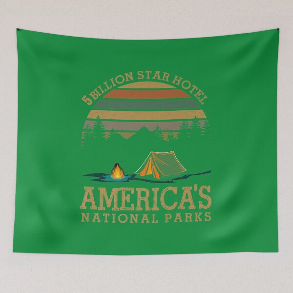 Item preview, 5 Billion Star Hotel Americas National Parks Camping Retro Premium designed and sold by KrinHippi.
