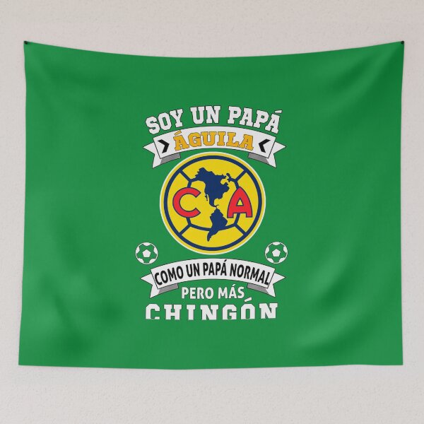Item preview, Aguilas del America Futbol Mexicano Soccer Fan Papa Aguila Pullover designed and sold by KrinHippi.