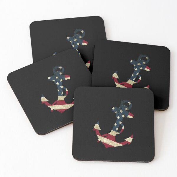 Item preview, America Anchor 4th Of July USA Flag Navy designed and sold by KrinHippi.