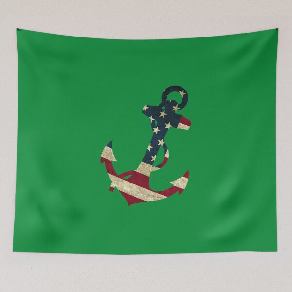 Item preview, America Anchor 4th Of July USA Flag Navy designed and sold by KrinHippi.