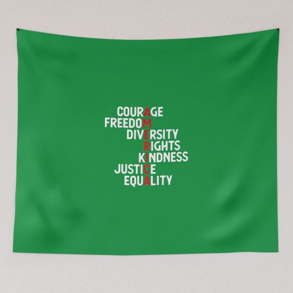 Item preview, America Courage Freedom Diversity Rights Kindness Justice Eq Premium designed and sold by KrinHippi.