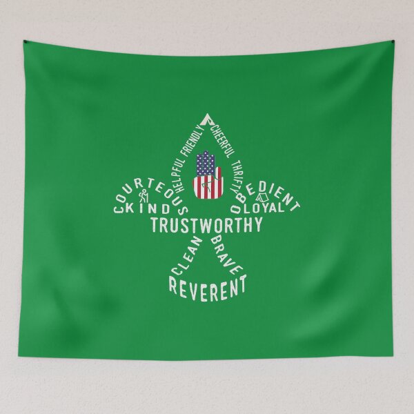 Item preview, America Flag Scouting law Premium designed and sold by KrinHippi.