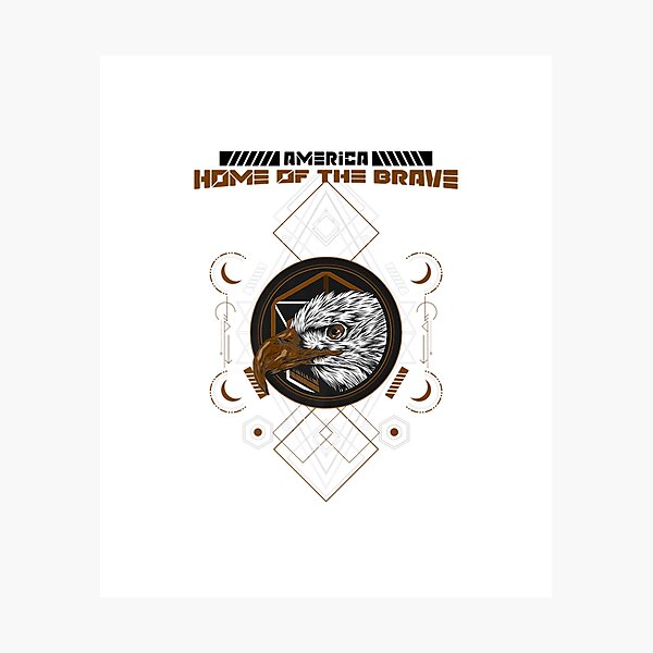 Item preview, America Home of the Brave Premium designed and sold by KrinHippi.