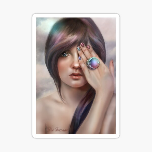 The Moon Ring Sticker