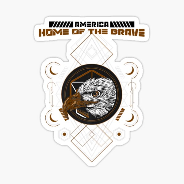 Artikelvorschau, Amerika Heimat der Brave Premium entworfen und verkauft von KrinHippi.