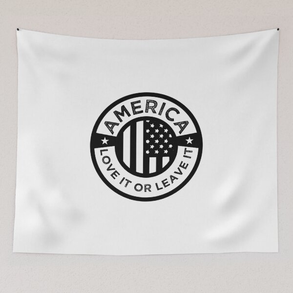 Item preview, America Love It Or Leave It Novelty 4th Of July Gift Pullover  designed and sold by KrinHippi.