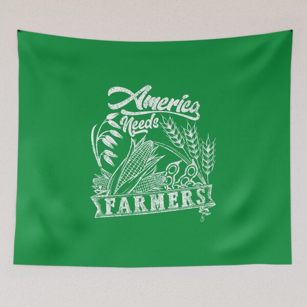 Item preview, America Needs Farmers Distressed Retro Gift Farming designed and sold by KrinHippi.