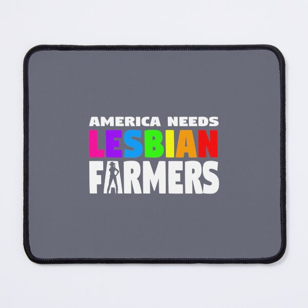 Item preview, America Needs Lesbian Farmers LGBT Pride Equality Premium designed and sold by KrinHippi.