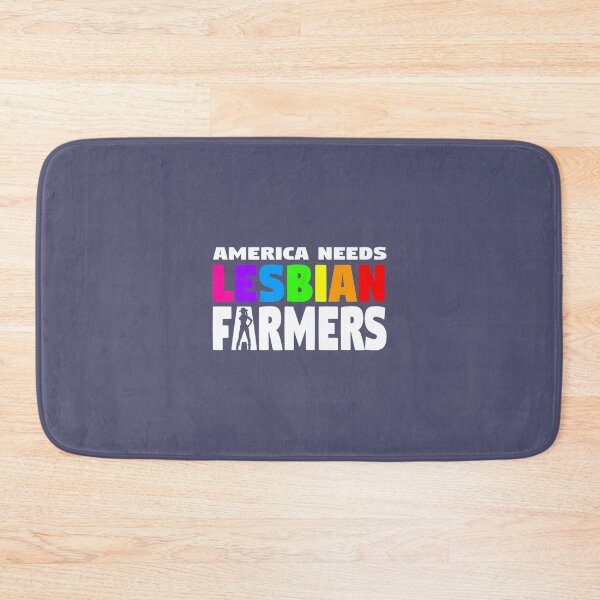 Item preview, America Needs Lesbian Farmers LGBT Pride Equality Premium designed and sold by KrinHippi.