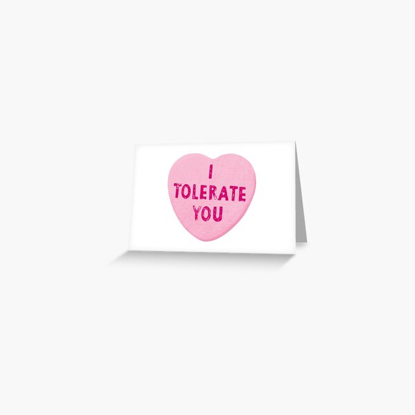 Candy Hearts Valentine - Letterpress Greeting Card – And Here We Are