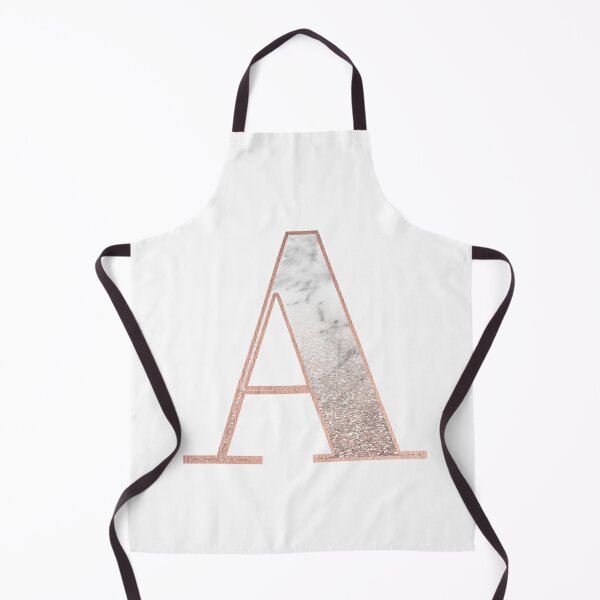 Item preview, Monogram rose gold glitter marble A designed and sold by marbleco.