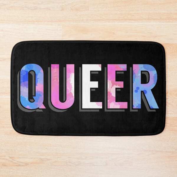 Item preview, Queer in trans colours designed and sold by Art by Veya.