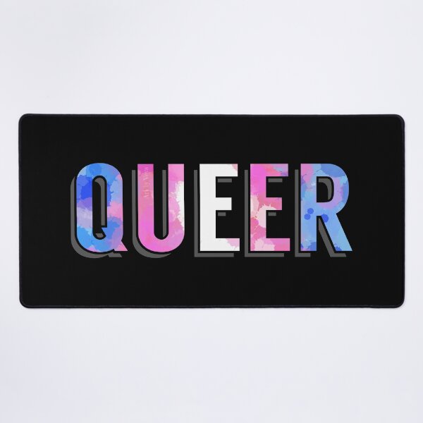 Item preview, Queer in trans colours designed and sold by Art by Veya.