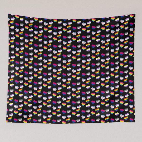 Item preview, hearts flags pride designed and sold by dreamtravel.