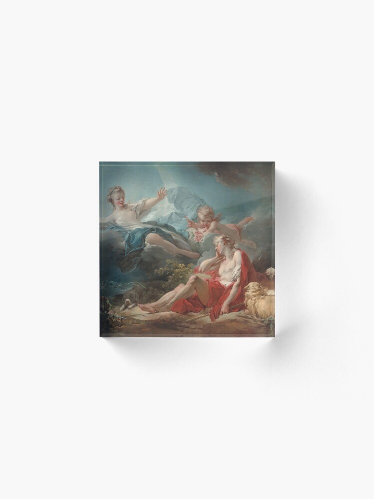 Alternate view of Diana and Endymion Oil Painting by Jean-Honoré Fragonard Acrylic Block
