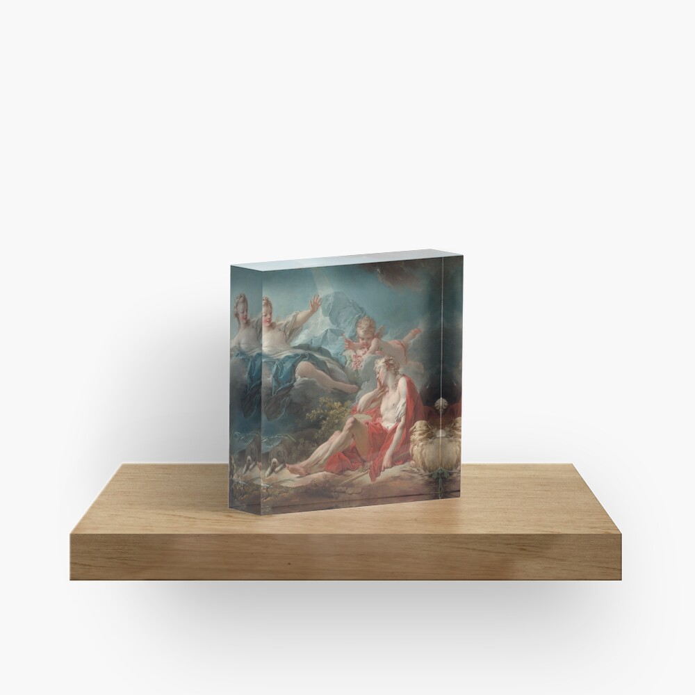 Diana and Endymion Oil Painting by Jean-Honoré Fragonard Acrylic Block
