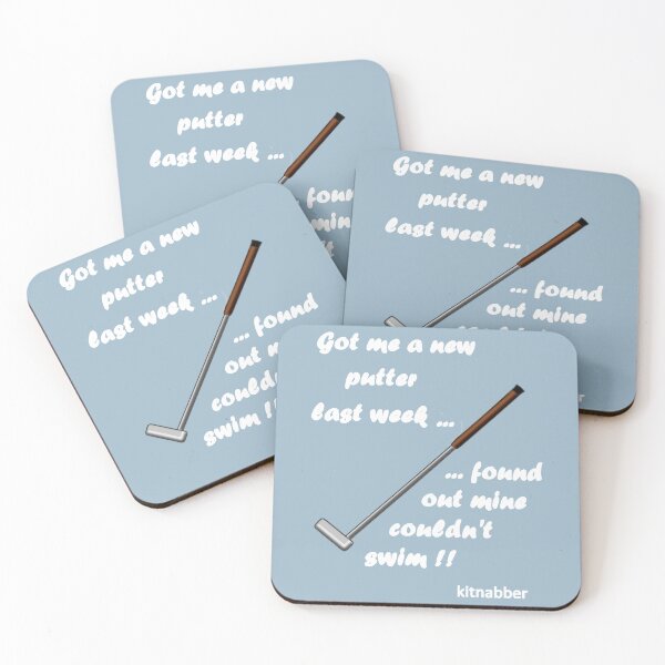 Item preview, Picture Jokes Anonymous Character Putter Cannot Swim Funny Golfing Design By Kitnabber Black Vintage designed and sold by ChenaultSenary.