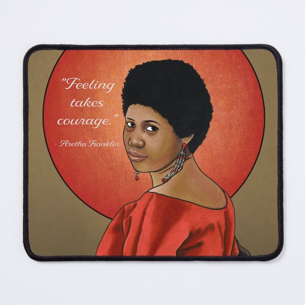 Item preview, Aretha Franklin - with quote designed and sold by melander.