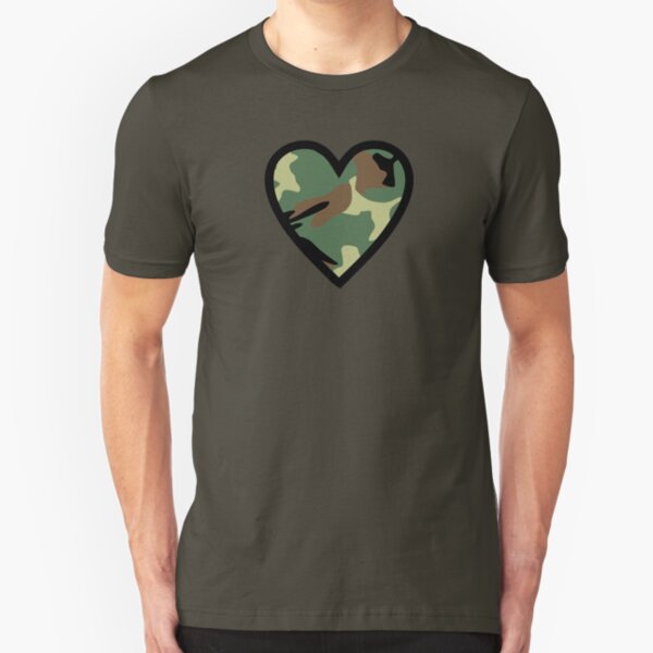 Camo Heart F Slim Fit T-Shirt
