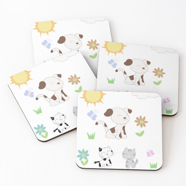 Item preview, Happy dog and cats day out carttoon designed and sold by de-creartique.