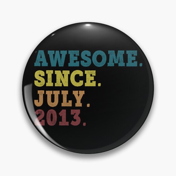 Item preview, Awesome Since July 2013 Retro Vintage 9th Birthday Gift designed and sold by designbychow.