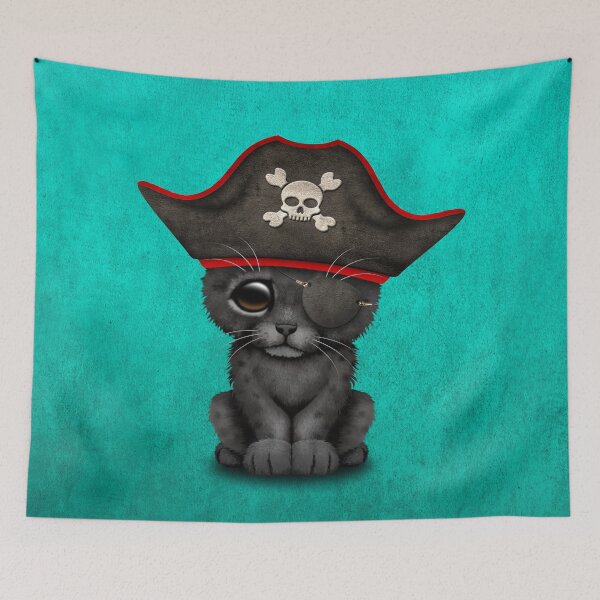 Item preview, Cute Baby Black Panther Cub Pirate designed and sold by JeffBartels.