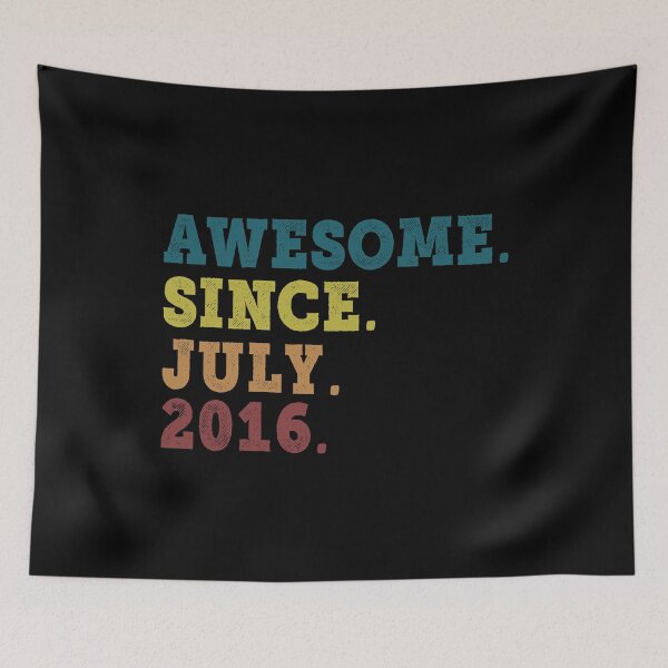 Item preview, Awesome Since July 2016 Retro Vintage 6th Birthday Gift designed and sold by designbychow.