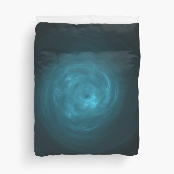 Blue Chi Vortex | Fractal Art Duvet Cover