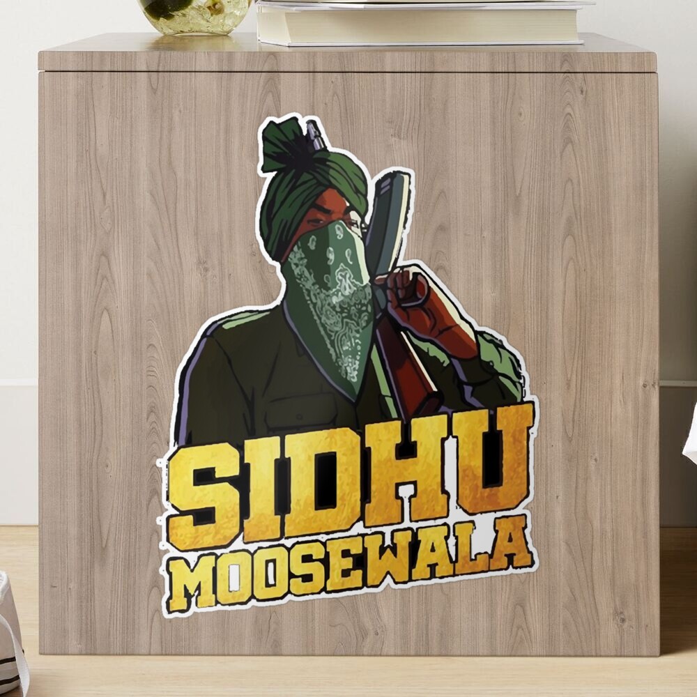 Sidhu Moosewala Sticker | SATGUR The Print Shop
