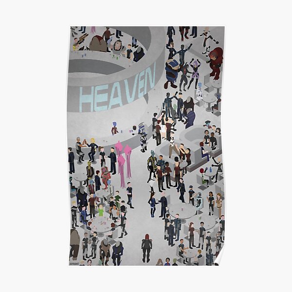 Mass Effect: Bar in Heaven (Femshep) Poster