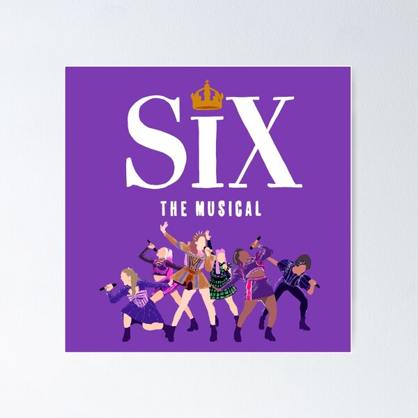 Item preview, Six The Musical Queens Poster designed and sold by Royal Red Panda.