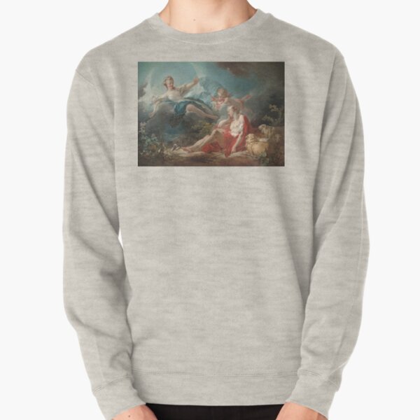 Diana and Endymion Oil Painting by Jean-Honoré Fragonard Pullover Sweatshirt
