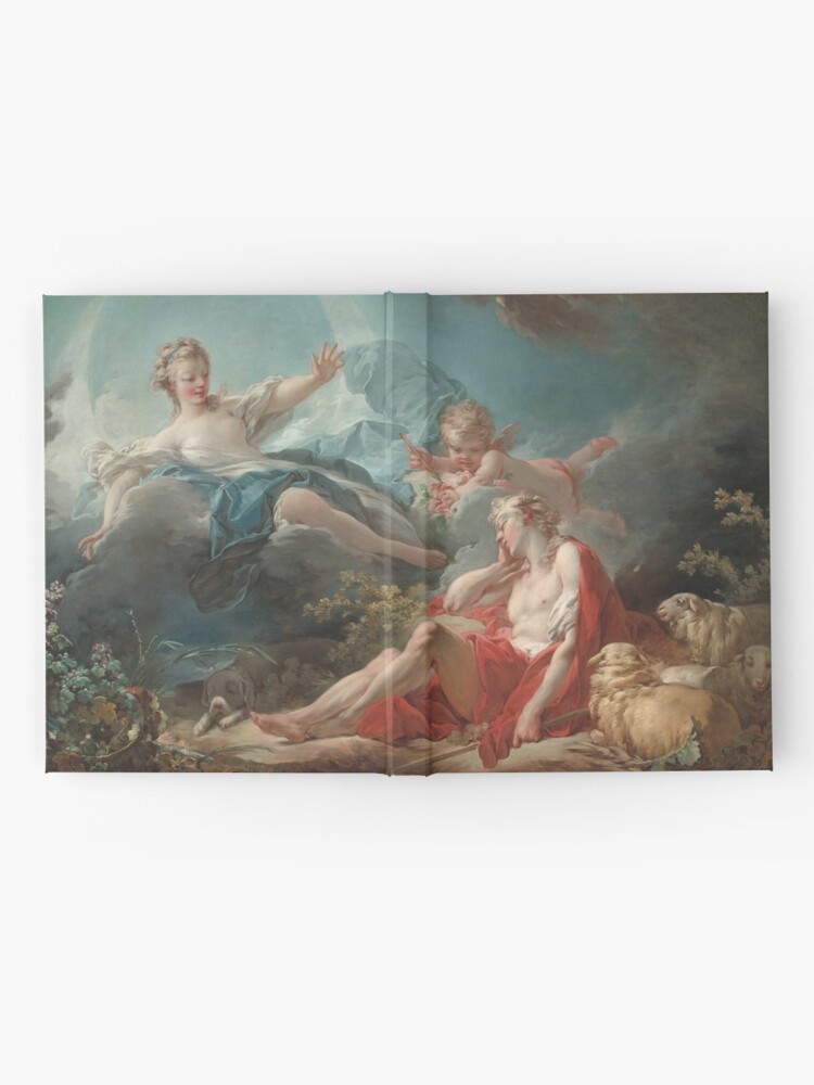 Alternate view of Diana and Endymion Oil Painting by Jean-Honoré Fragonard Hardcover Journal