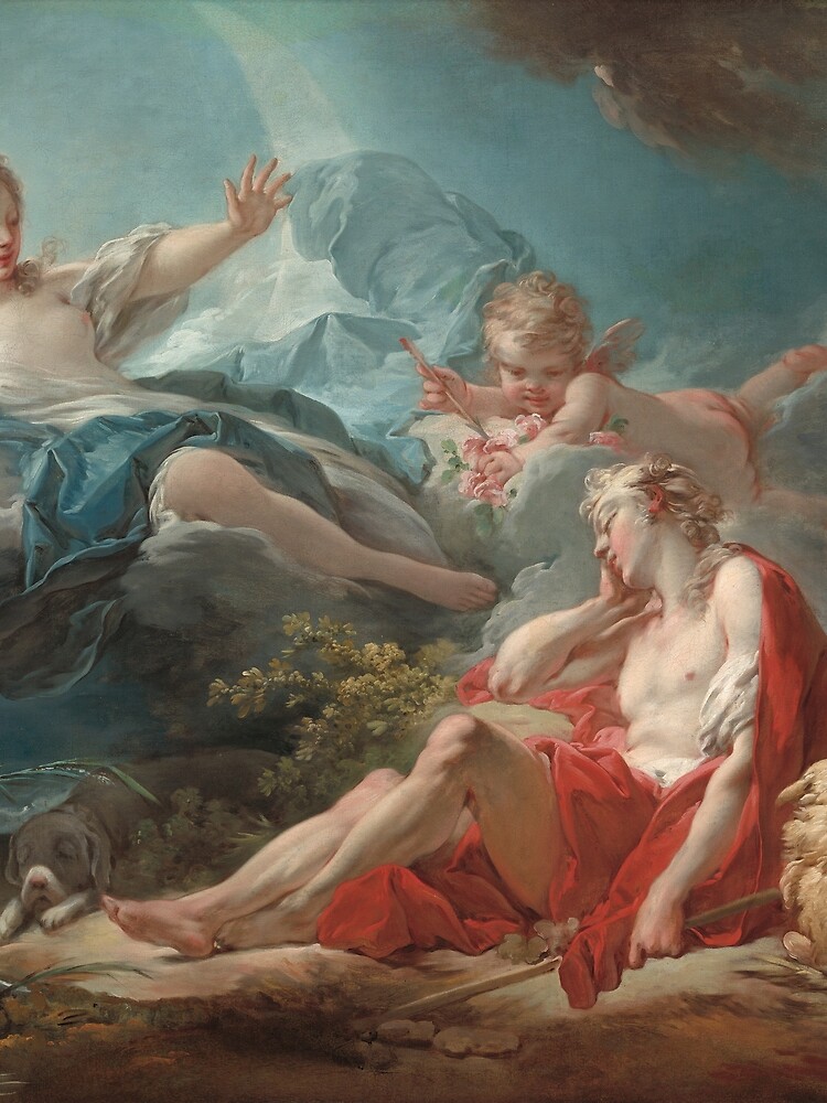 Diana and Endymion Oil Painting by Jean-Honoré Fragonard by podartist