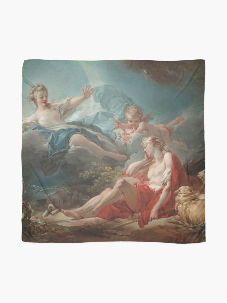 Alternate view of Diana and Endymion Oil Painting by Jean-Honoré Fragonard Scarf