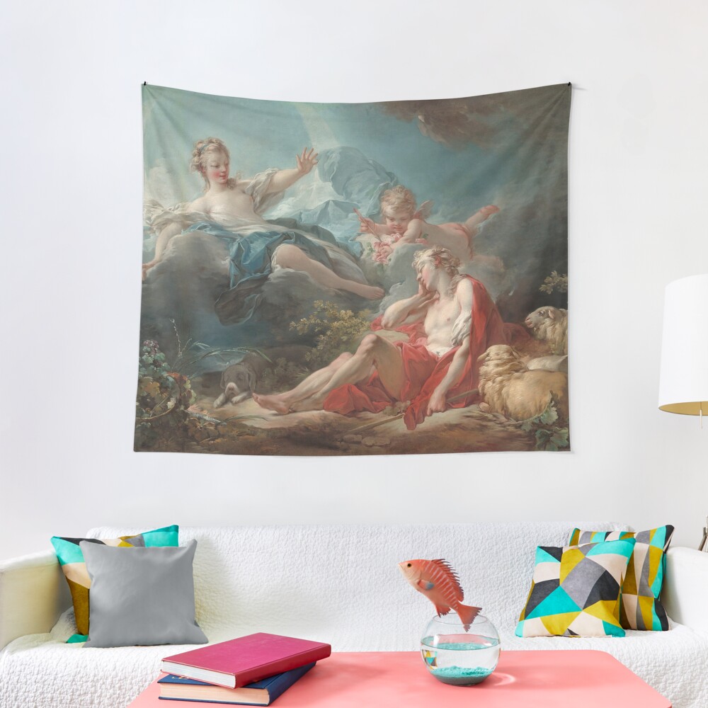 Diana and Endymion Oil Painting by Jean-Honoré Fragonard Tapestry