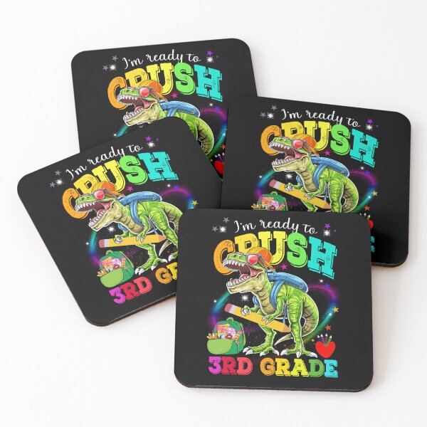 Item preview, I'm Ready To Crush 3rd Grade Cute Dinosaur with Hat designed and sold by UnknownArtistt.