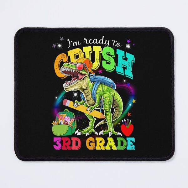 Item preview, I'm Ready To Crush 3rd Grade Cute Dinosaur with Hat designed and sold by UnknownArtistt.