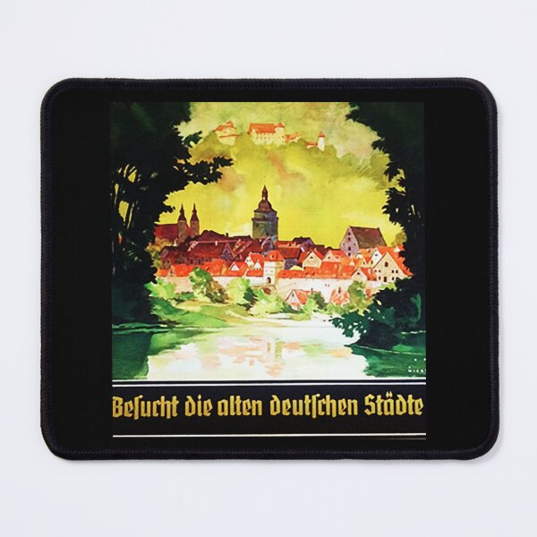Item preview, Visit The Old German Cities 1930s Ad Pullover Hoodie designed and sold by saurelmosert.