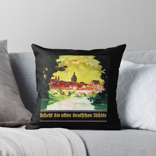 Item preview, Visit The Old German Cities 1930s Ad Pullover Hoodie designed and sold by saurelmosert.