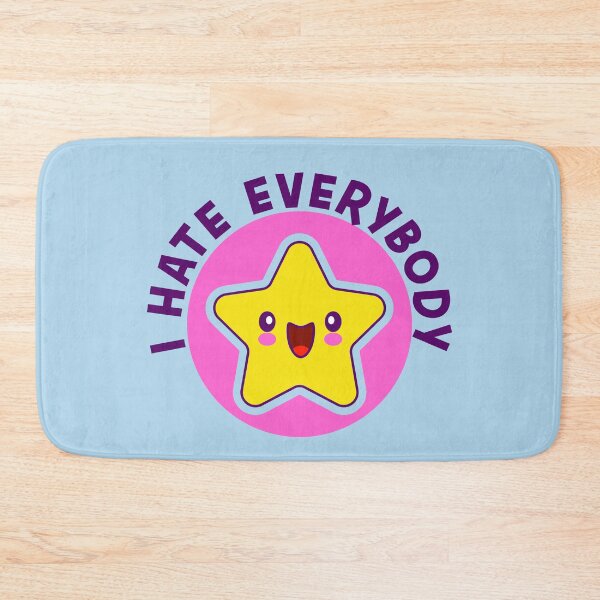 Item preview, I Hate Everybody paradoxical happy sad star designed and sold by incurablehippie.