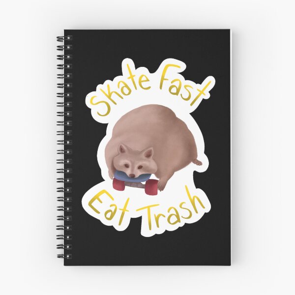 Item preview, Skate Fast Eat Trash Sticker designed and sold by amberk1cira.