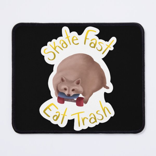 Item preview, Skate Fast Eat Trash Sticker designed and sold by amberk1cira.