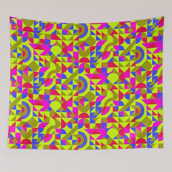 Item preview, geometric colorful patterns conceptual Art - Abstract Neo Geo graphic design designed and sold by Design Repo.