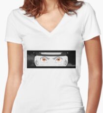 Naruto Sennin sage mode orange eyes from Shippuden Women's Fitted V-Neck T-Shirt