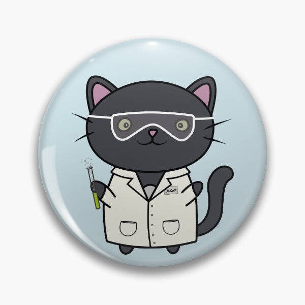 Item preview, Cute scientist cat - research cat - cat in laboratory designed and sold by xP42.
