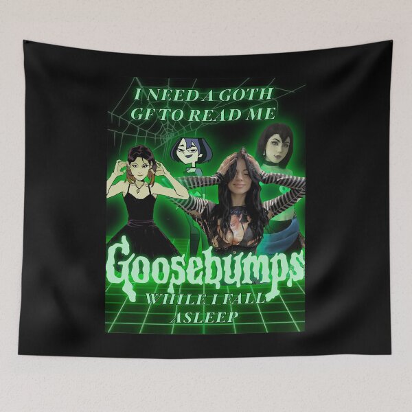Item preview, I Need a Goth GF to Read me Goosebumps  designed and sold by AngelitoLaxaman.
