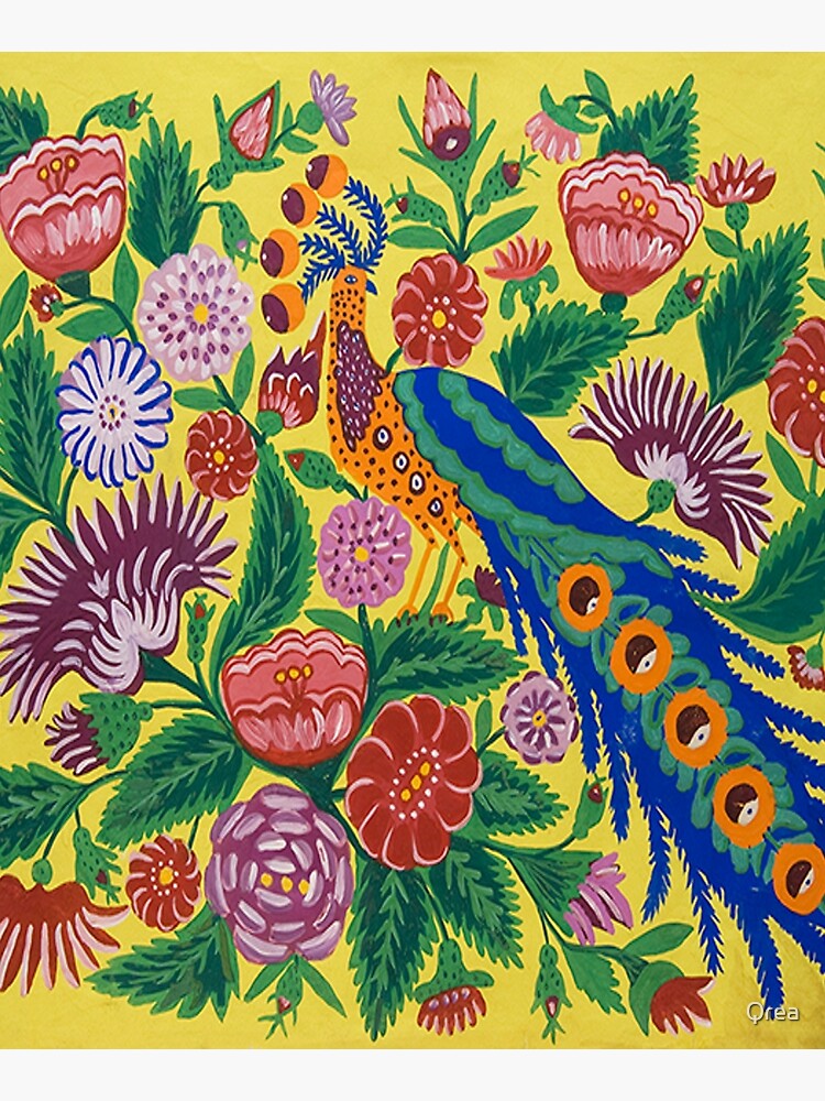 Bird and flowers for peace by Maria Primachenko - 1982 by Qrea