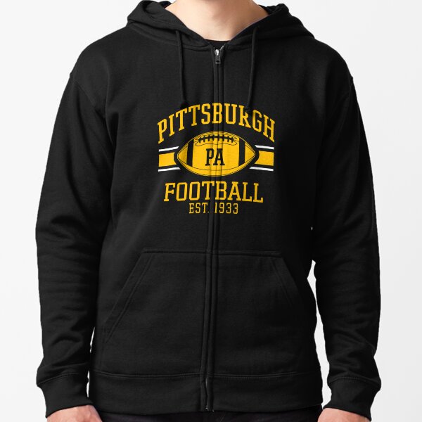 Pittsburgh Steelers Flatlock Design Hooded Sweatshirt - Sports Addict